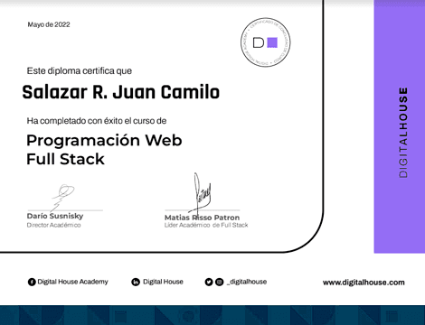 Bootcamp de Programación Web Full Stack