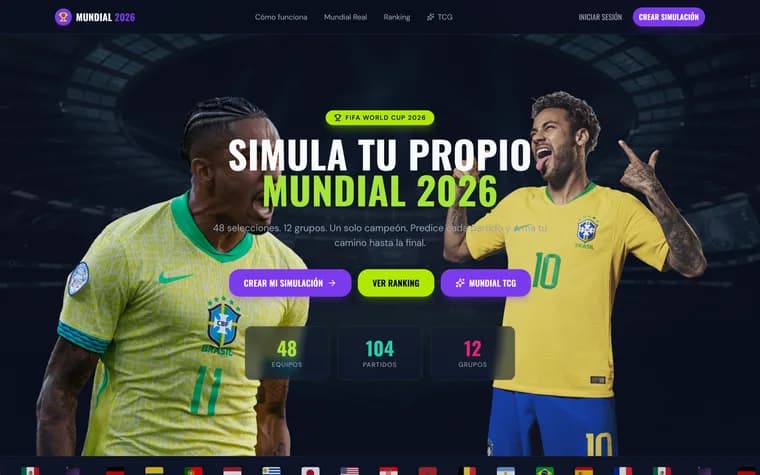 Mundial Simulator — Simulador del Mundial 2026 + TCG