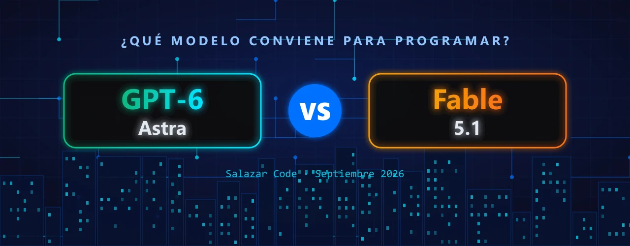 Comparativa GPT-6 Astra vs Claude Fable 5.1 para programar