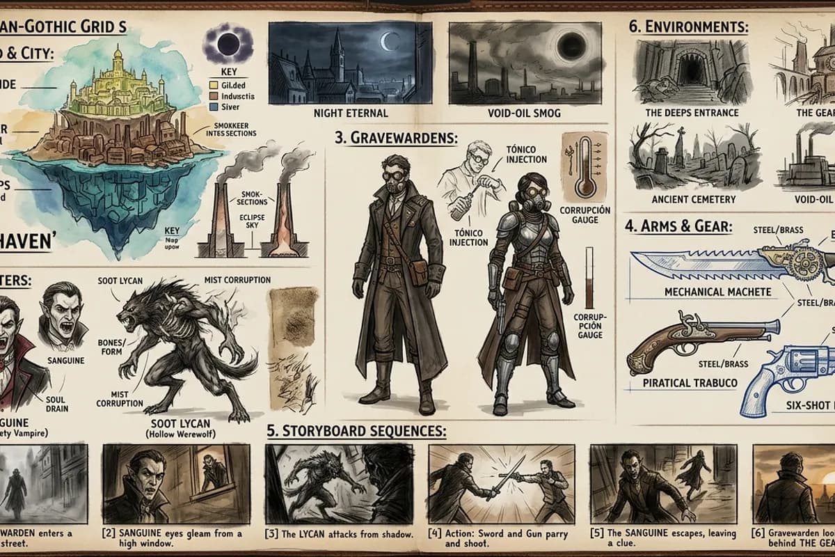 Oakhaven, videojuego 2D de acción gótica estilo Bloodborne
