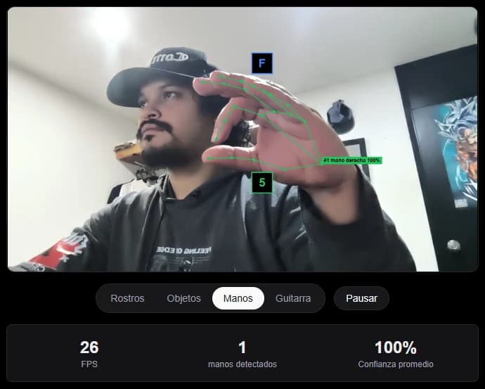 Reconocimiento de lenguaje de señas con visión artificial