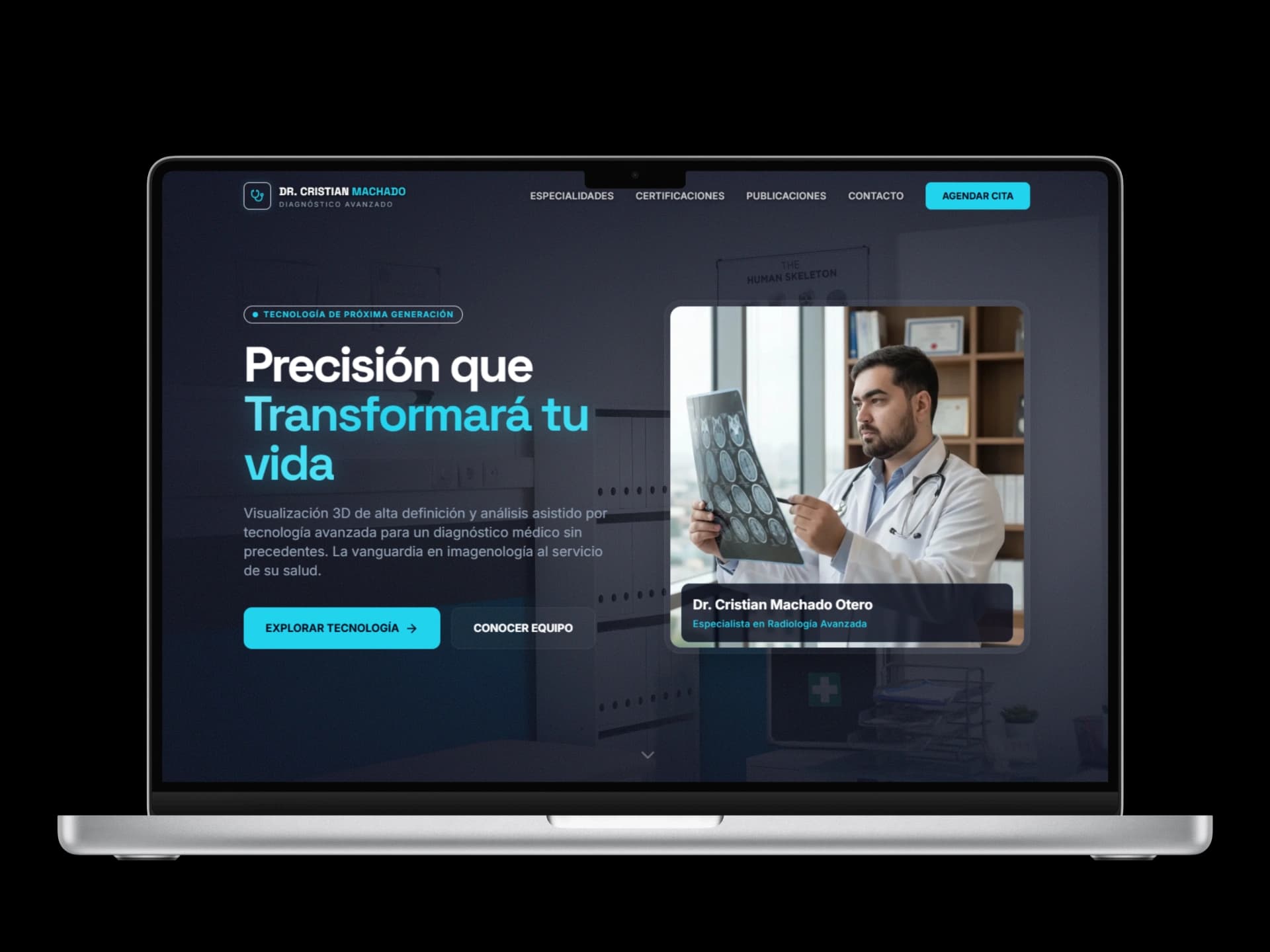 Diseño web profesional - Plataforma médica