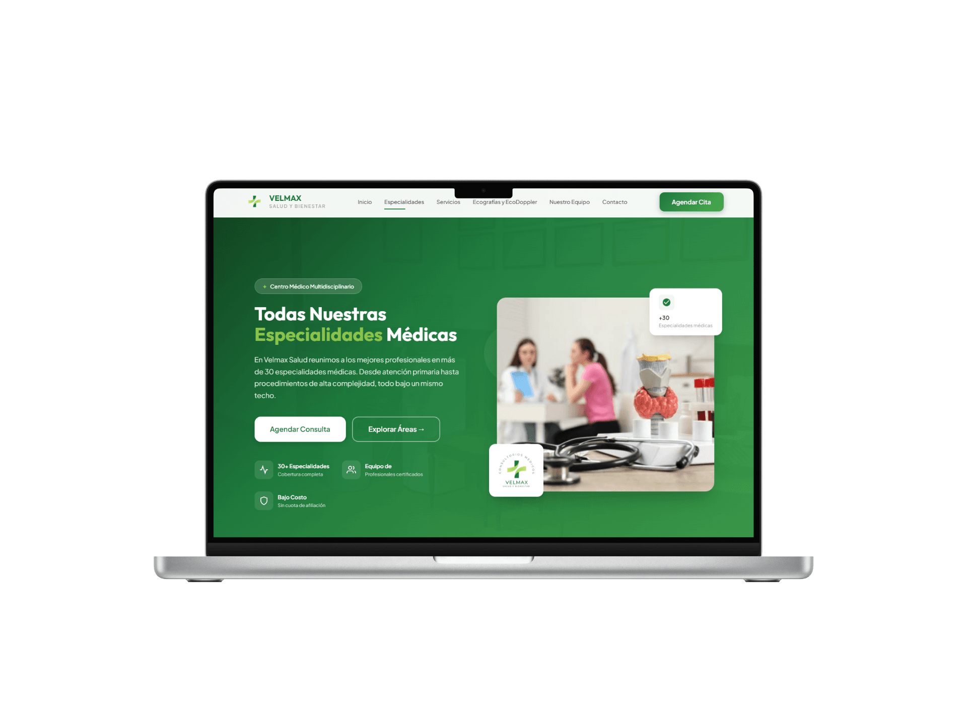Landing Page Velmax